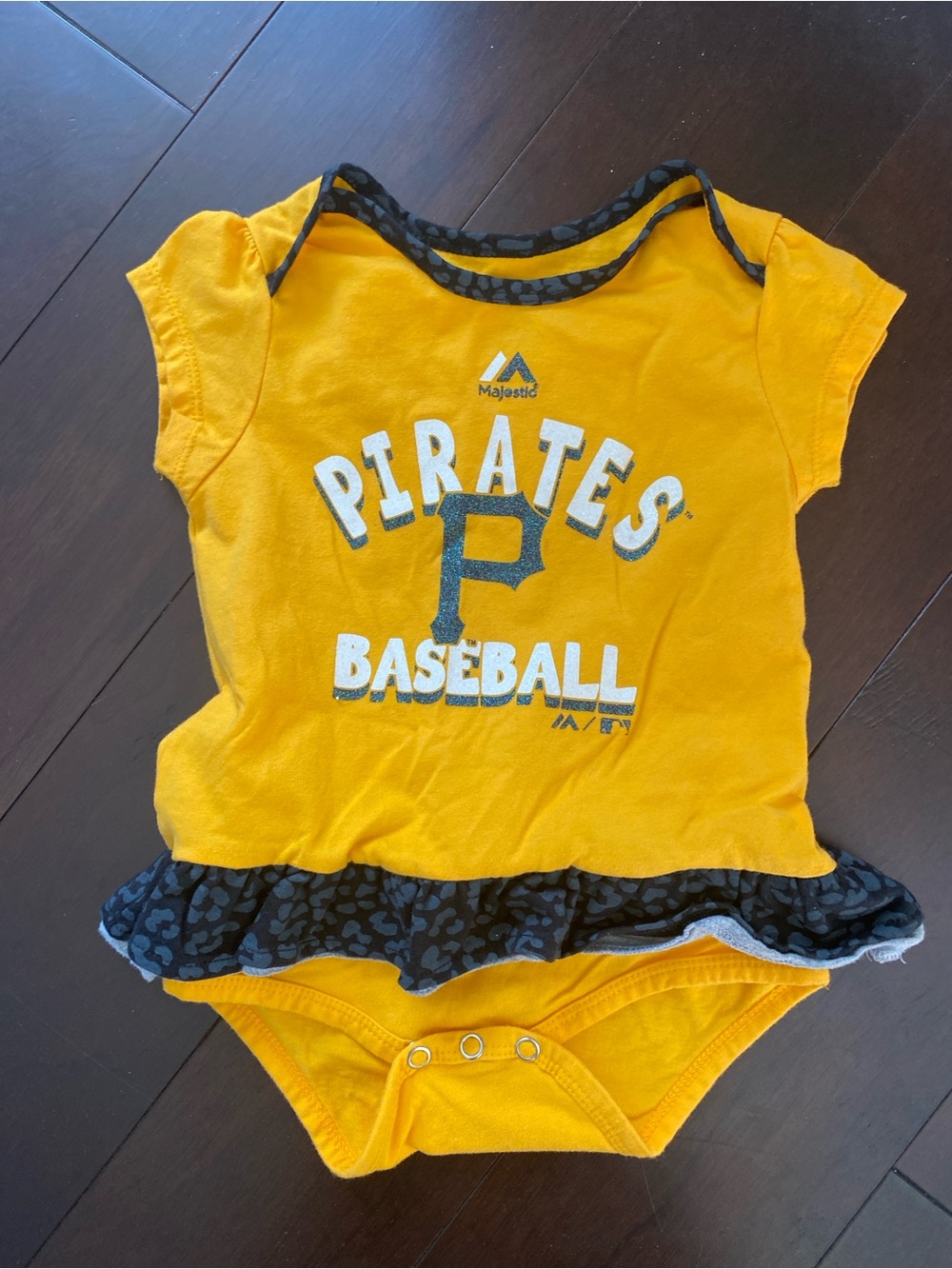 Majestic Toddler Pirates Baseball One-Piece